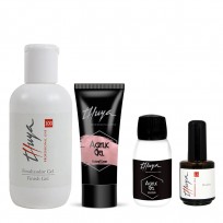 Kit Gel Acrylic + Finalizador + Solución + Bonder Thuya