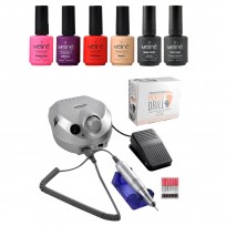 4 Esmaltes Meliné + Base + Top Coat + Torno Perfect Drill