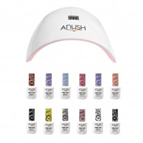 12 Esmaltes Semipermanentes Anush + Cabina Beauty Nail Lamp