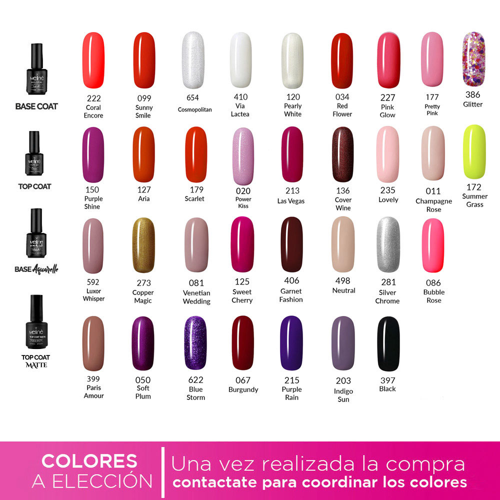 Kit Esmaltes Semipermanente Color Gel Led Uv De U As